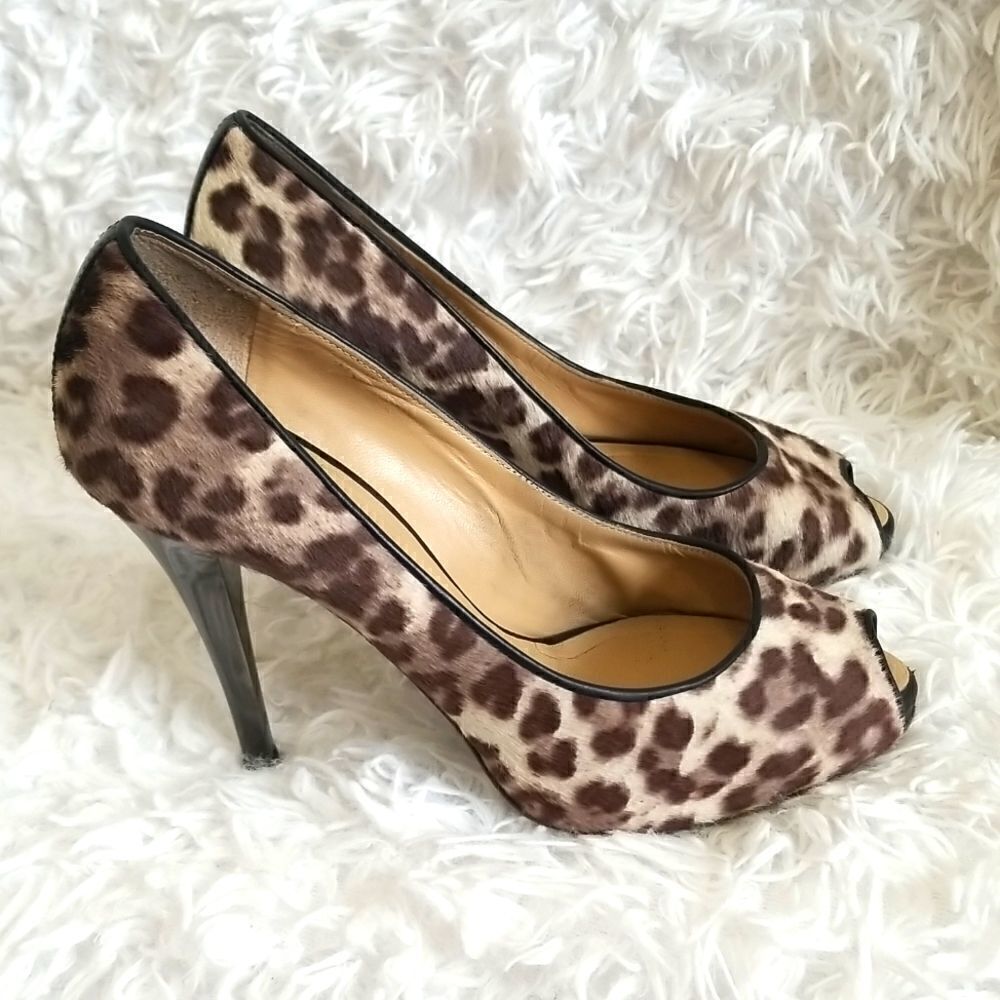 Giuseppe Zanotti Animal Print Pumps Sz 7.5 - Picture 6 of 12
